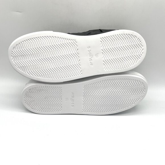 JSLIDES Womens Size 8.5 Dede Black Woven‎ Leather Platform Sneakers Shoes - Picture 9 of 13